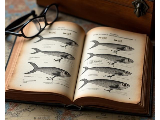 Open book on fishing lure selection